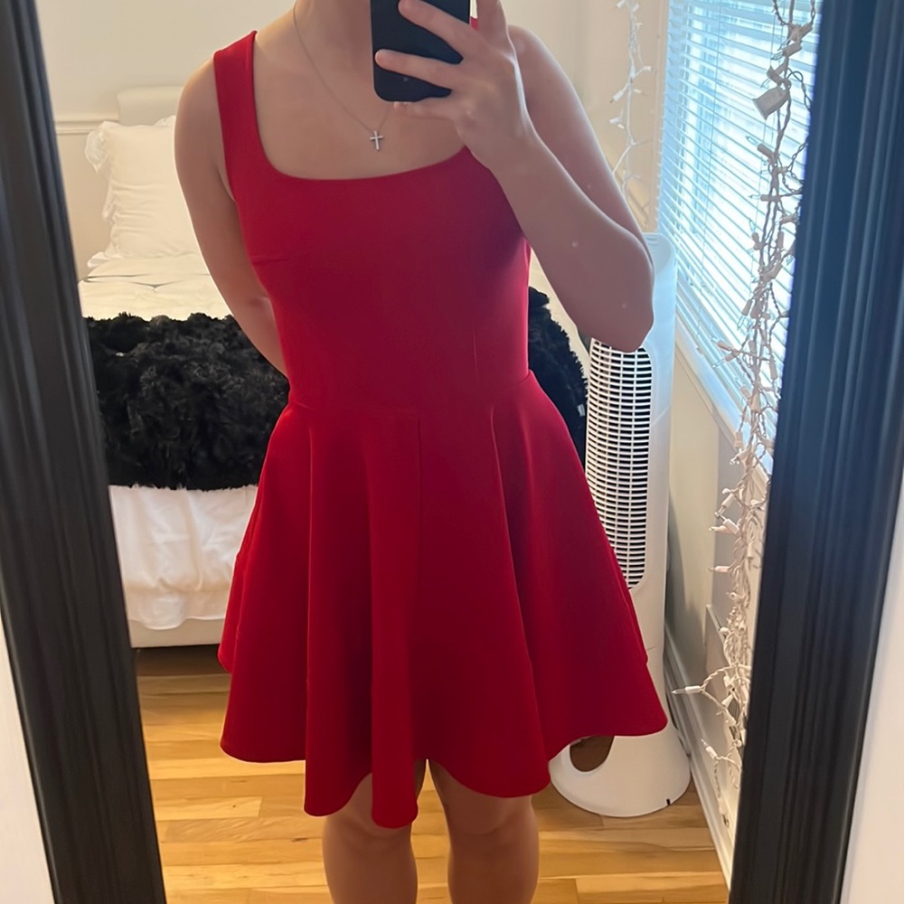 Red Skater Dress
